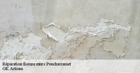 Réparation fissure murs  poucharramet-31370 GK Artisan