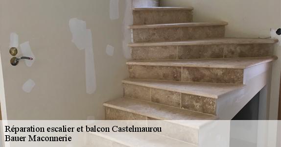 Réparation escalier et balcon  castelmaurou-31180 Bauer Maconnerie