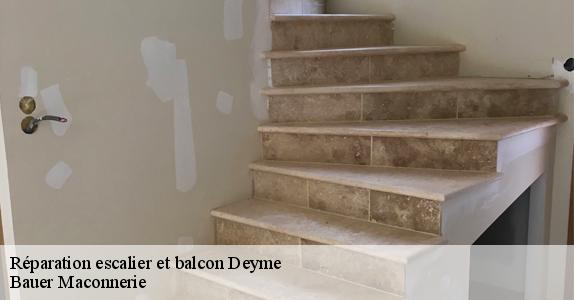 Réparation escalier et balcon  deyme-31450 Bauer Maconnerie