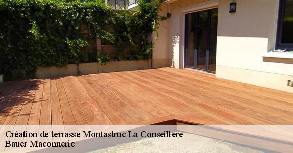 Création de terrasse  montastruc-la-conseillere-31380 Bauer Maconnerie