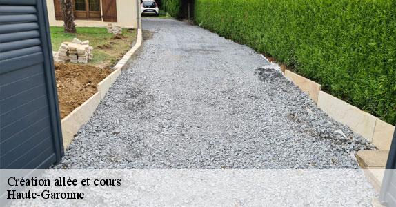 Création allée et cours Haute-Garonne