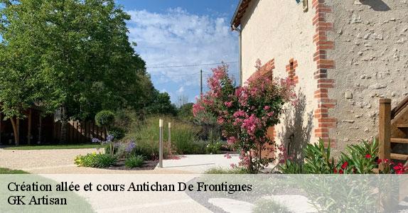 Création allée et cours  31510