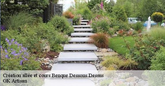 Création allée et cours benque-dessous-dessus-31110 GK Artisan