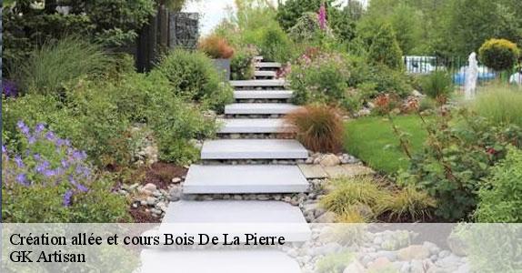 Création allée et cours  bois-de-la-pierre-31390 GK Artisan