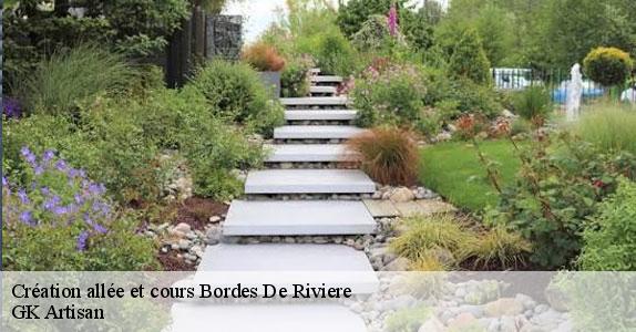 Création allée et cours  bordes-de-riviere-31210 GK Artisan