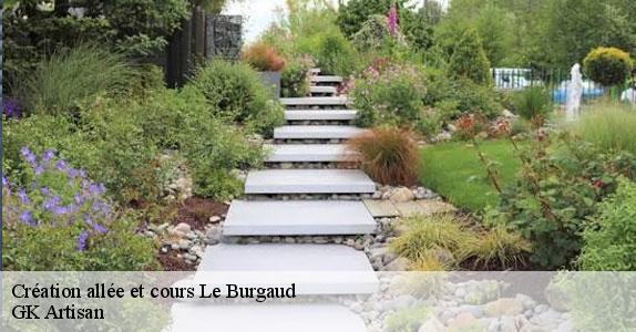 Création allée et cours  le-burgaud-31330 GK Artisan