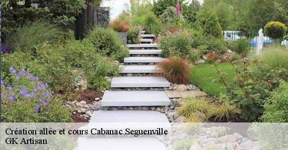 Création allée et cours  cabanac-seguenville-31480 GK Artisan