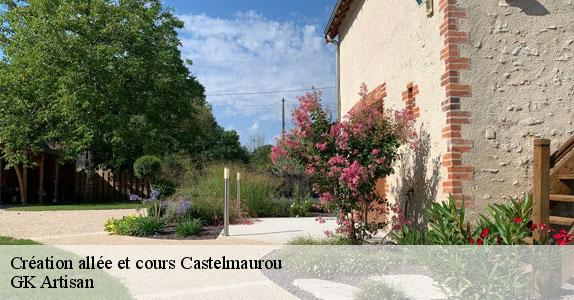 Création allée et cours 31180