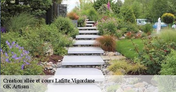 Création allée et cours lafitte-vigordane-31390 GK Artisan