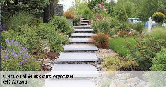 Création allée et cours peyrouzet-31420 GK Artisan