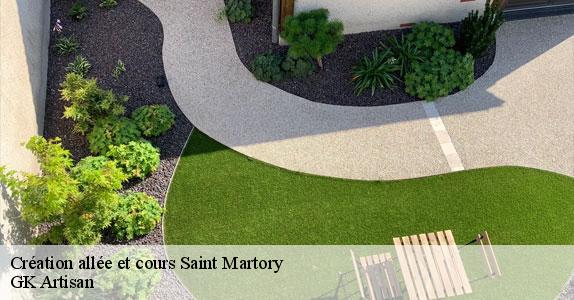 Création allée et cours  31360