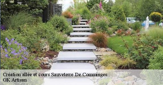Création allée et cours sauveterre-de-comminges-31510 GK Artisan