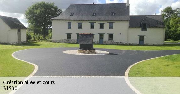 Création allée et cours  31530